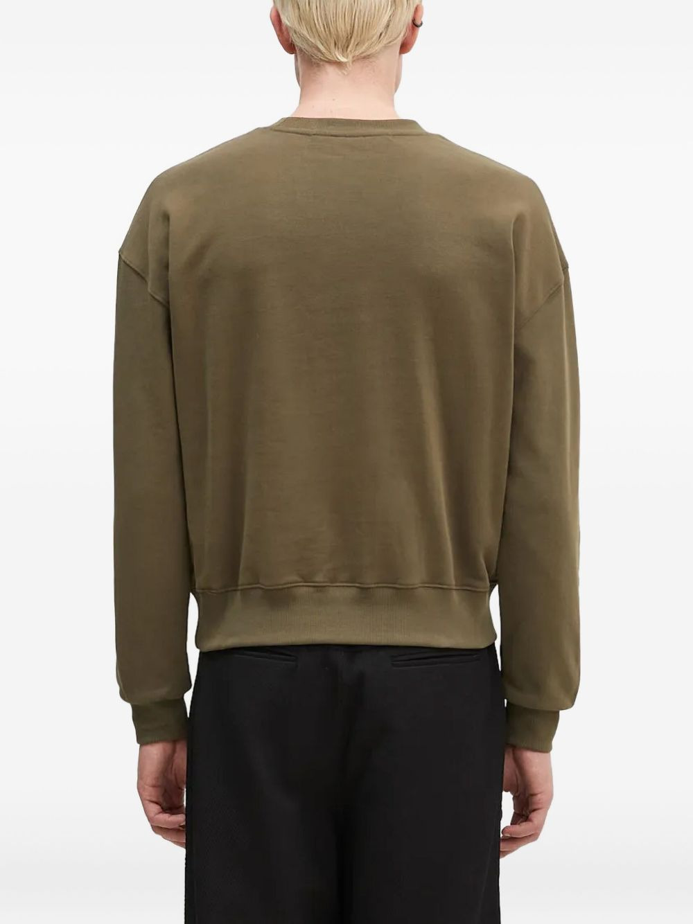 embroidered cotton sweatshirt - 4