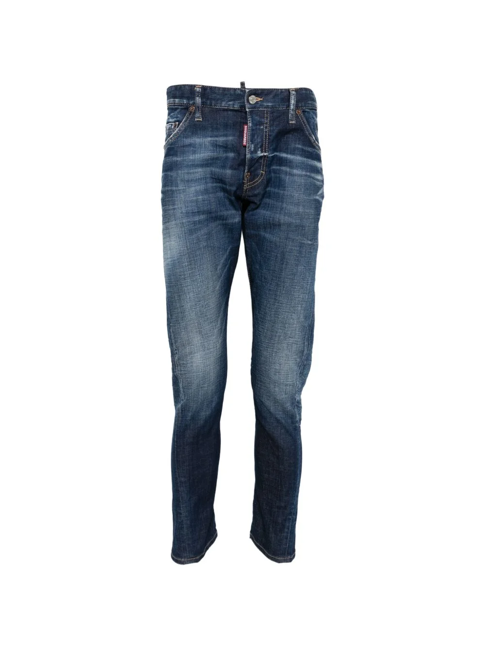 logo-patch belt-loop jeans - 1