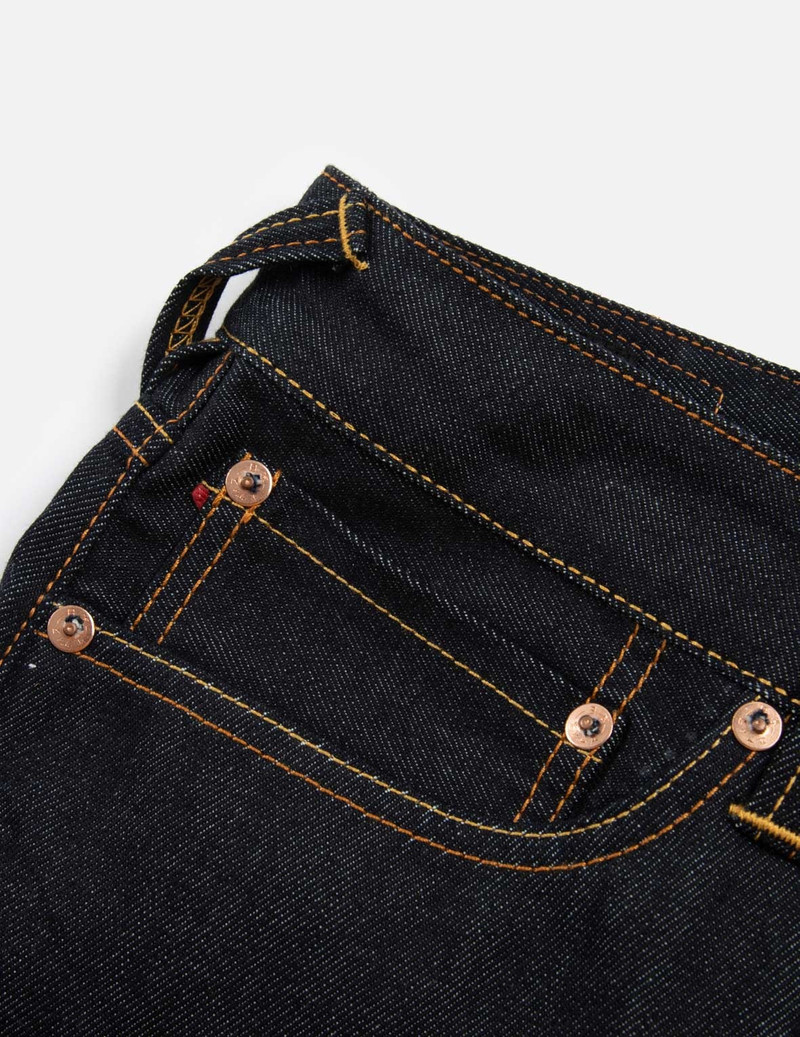 FAIR ISLE PATTERN AND KUMADORI DARUMA PRINT SLIM FIT DENIM JEANS #2010 9