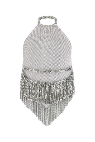 Paco Rabanne Silver chain mail top outlook