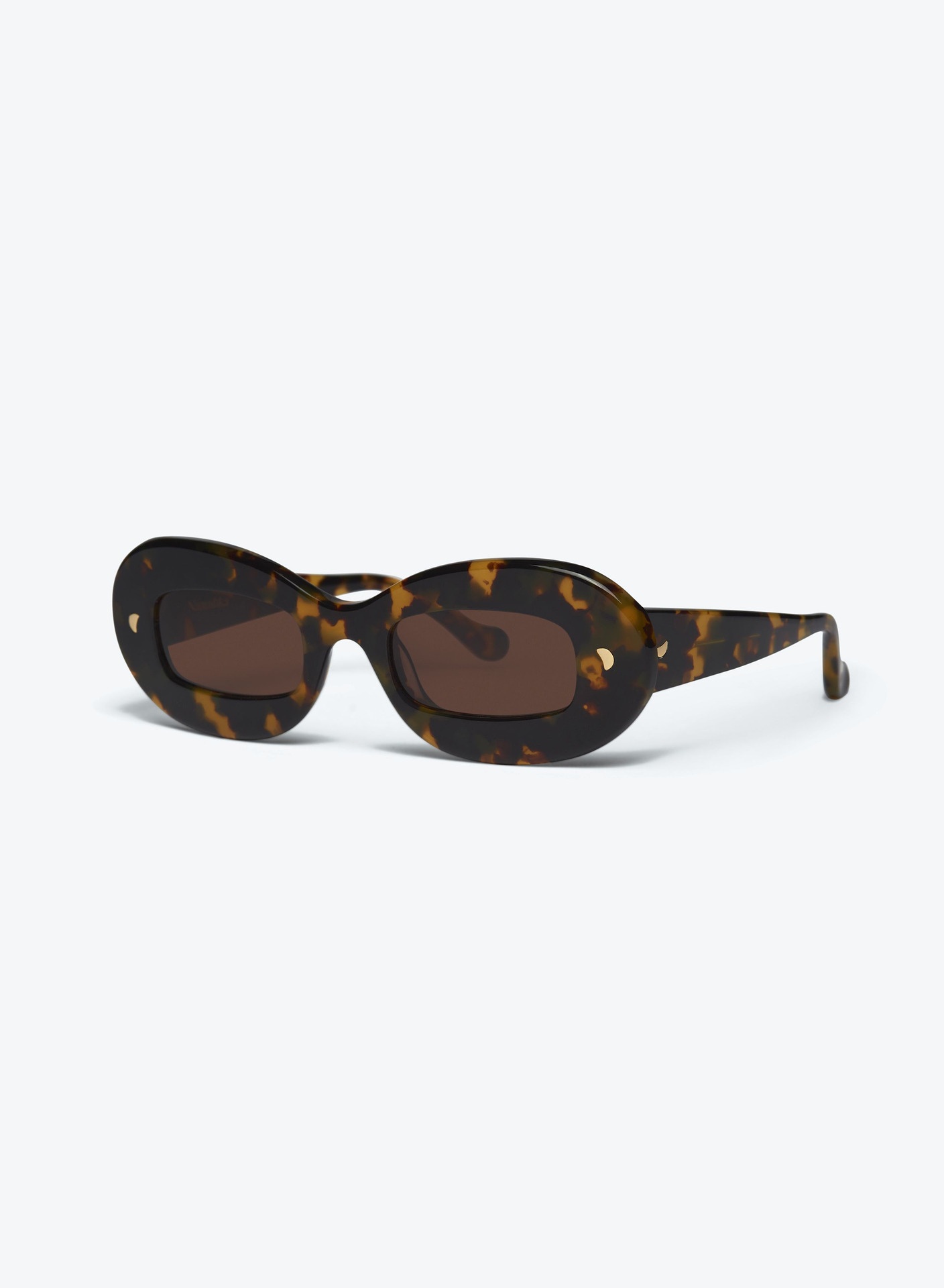 GIMMA - Oval-frame sunglasses - Tortoiseshell - 1