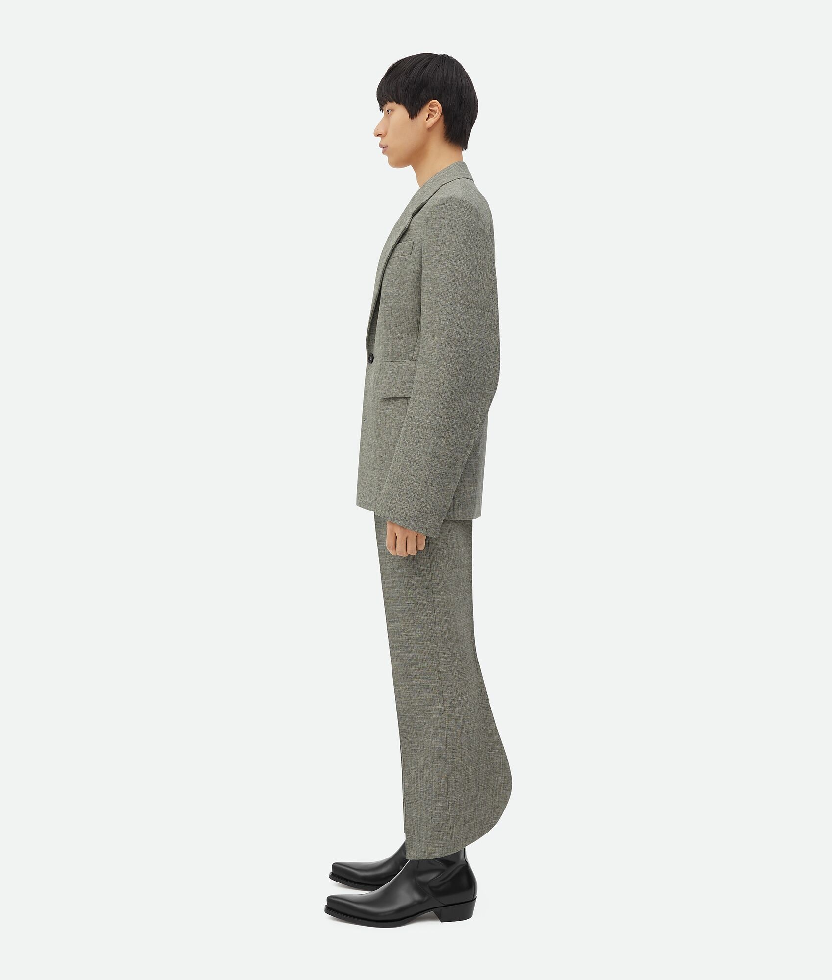 Curved Sleeves Wool Jacket - 2