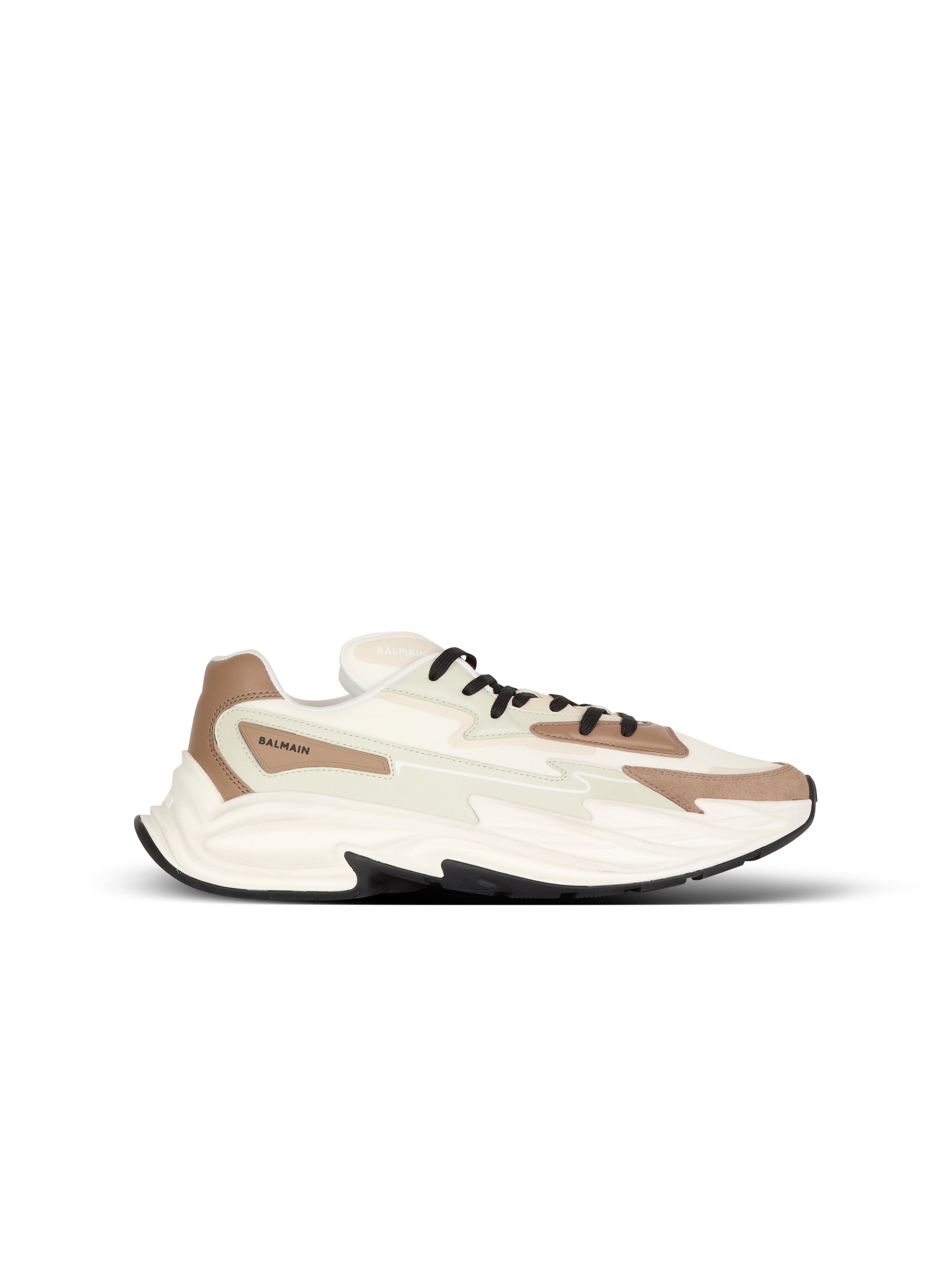 Run-Row leather and nylon sneakers - 1