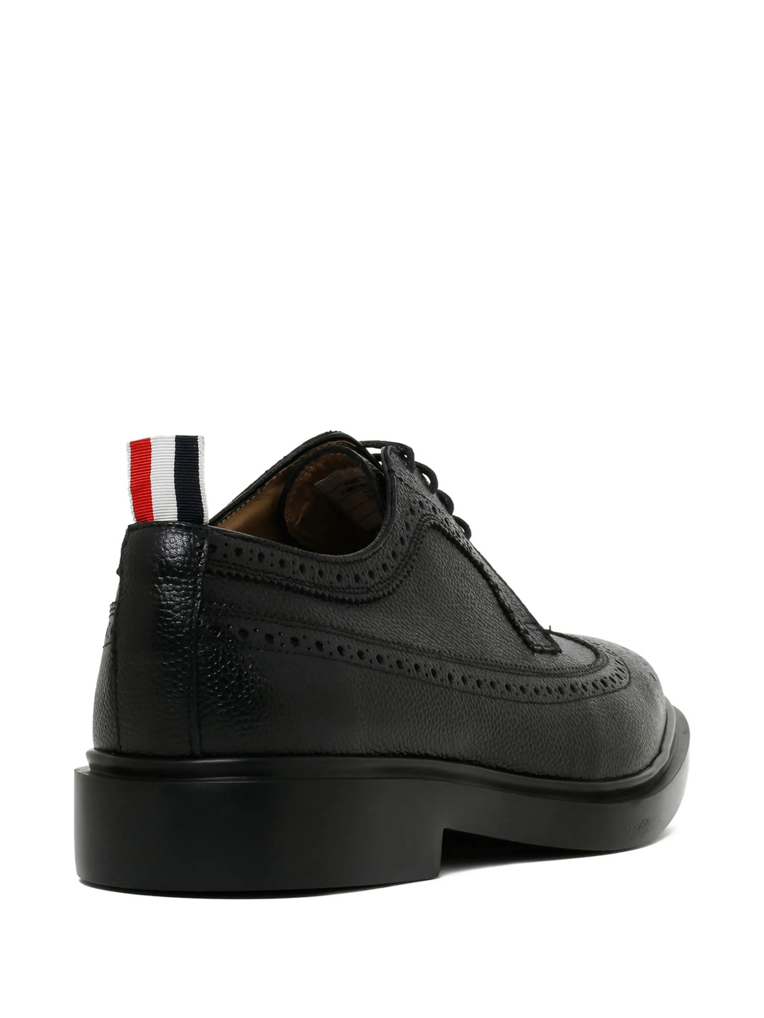 Pebble Grain Rubber Sole Longwing Brogue Men - 2