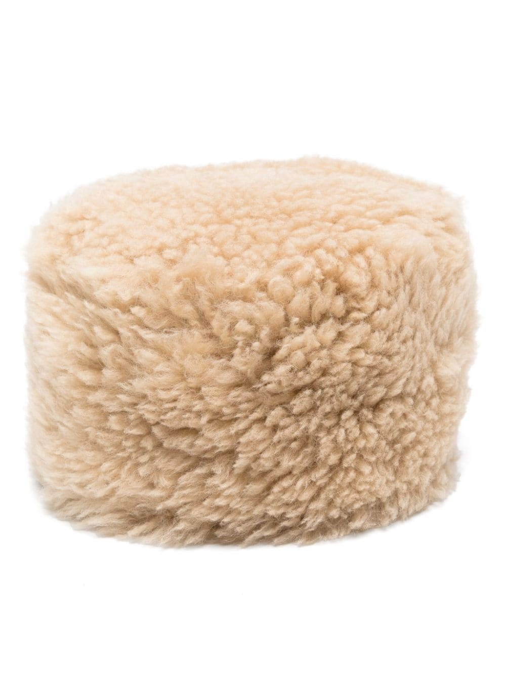 shearling pillbox hat - 1