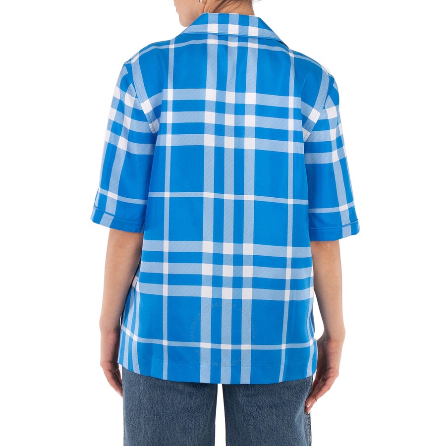 Burberry Plaid-Patterned Button-Up Shirt - 4