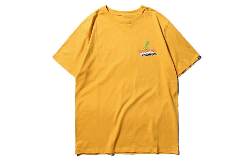 Men's Vans Asian Artist Crossover Series Printing Short Sleeve Yellow VN0A4RAY50X - 1