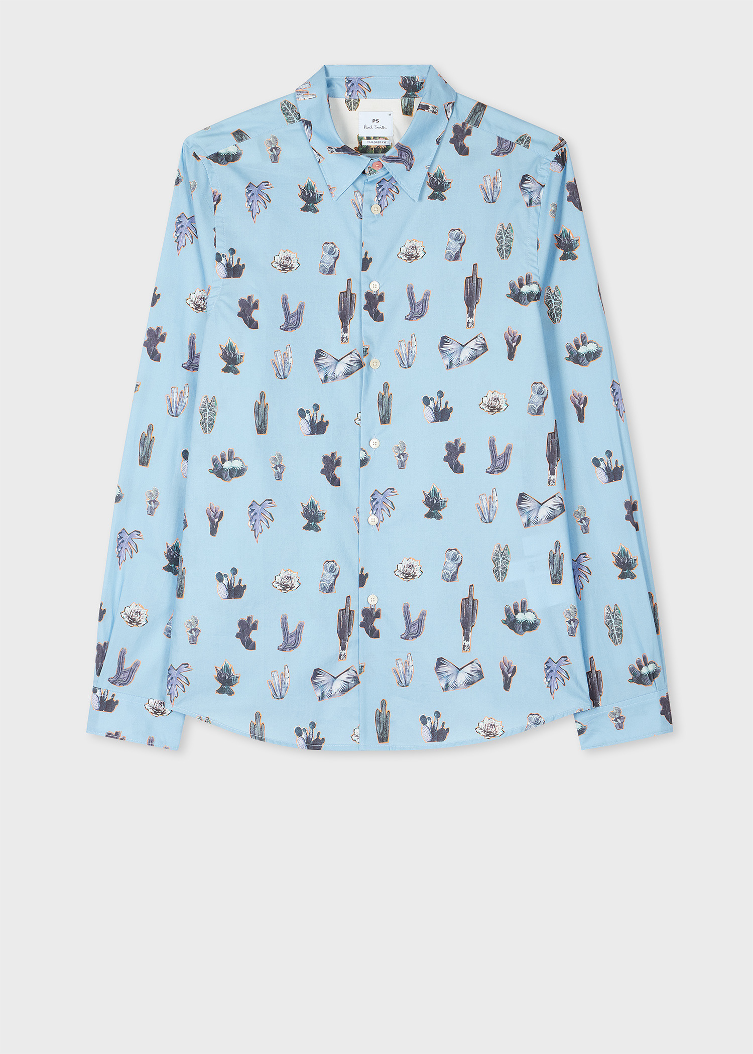 Pale Blue 'Prickly Pear' Shirt - 1