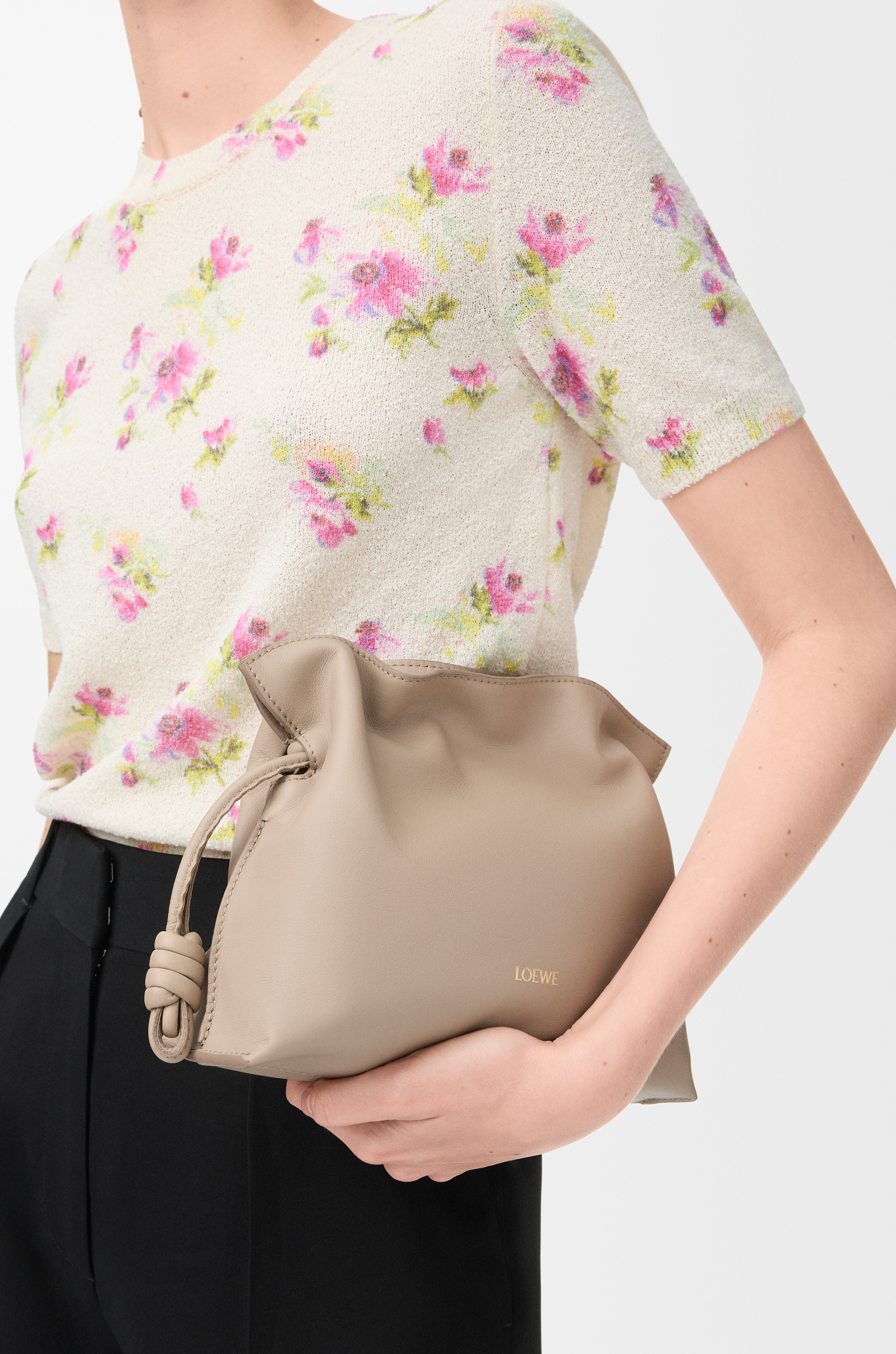 Mini Flamenco clutch in nappa calfskin - 3