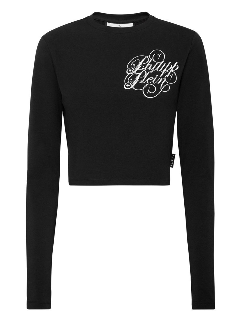 long-sleeved embroidered top 1