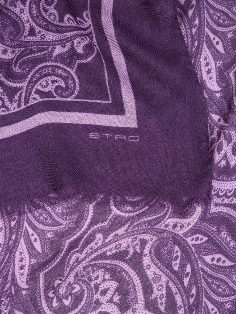 paisley-print scarf - 2