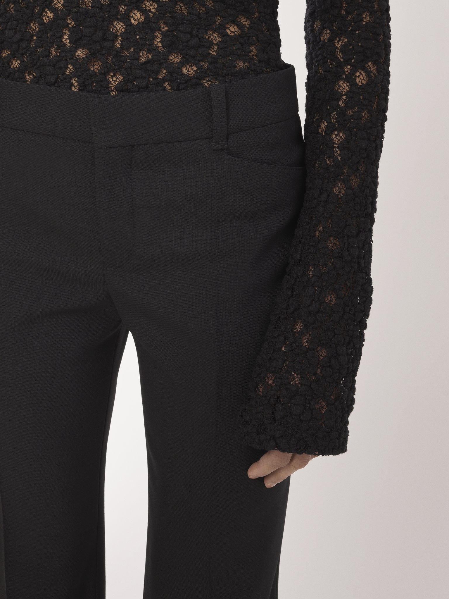 LOW-WAIST FLARE PANTS - 6