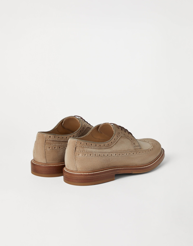 Brunello Cucinelli Suede longwing brogues outlook