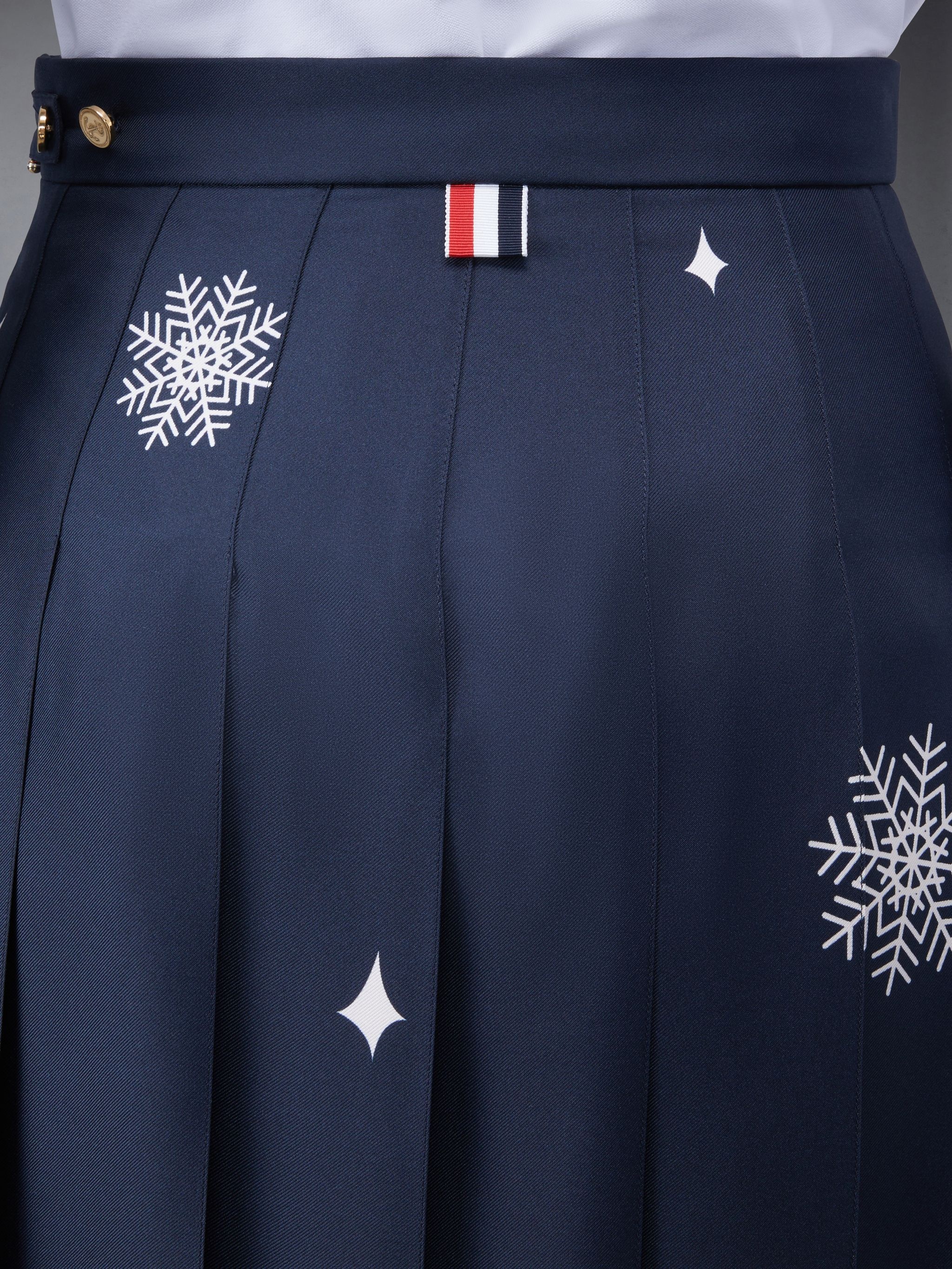Holiday Silk Classic Pleated Skirt - 5