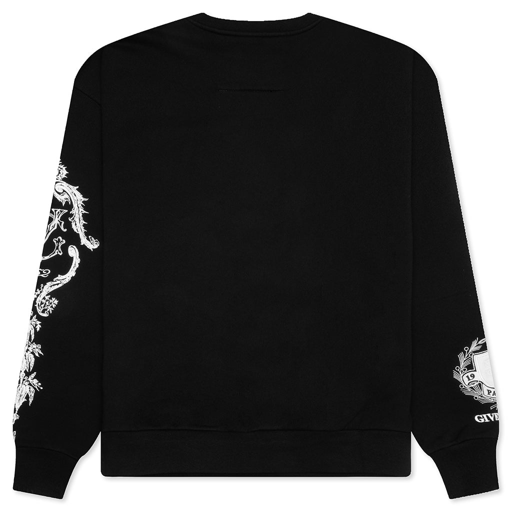 CREST BOXY FIT SWEATSHIRT - BLACK - 2