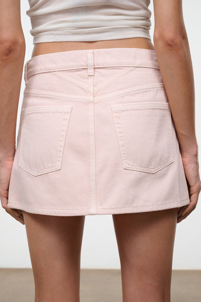 STAUD BECK MINI SKIRT ROSE 6