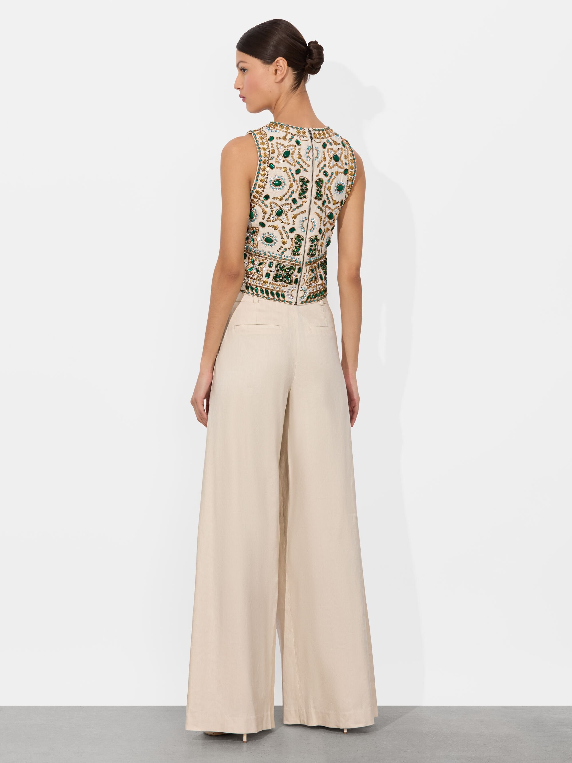AMAL EMBELLISHED TANK - 5