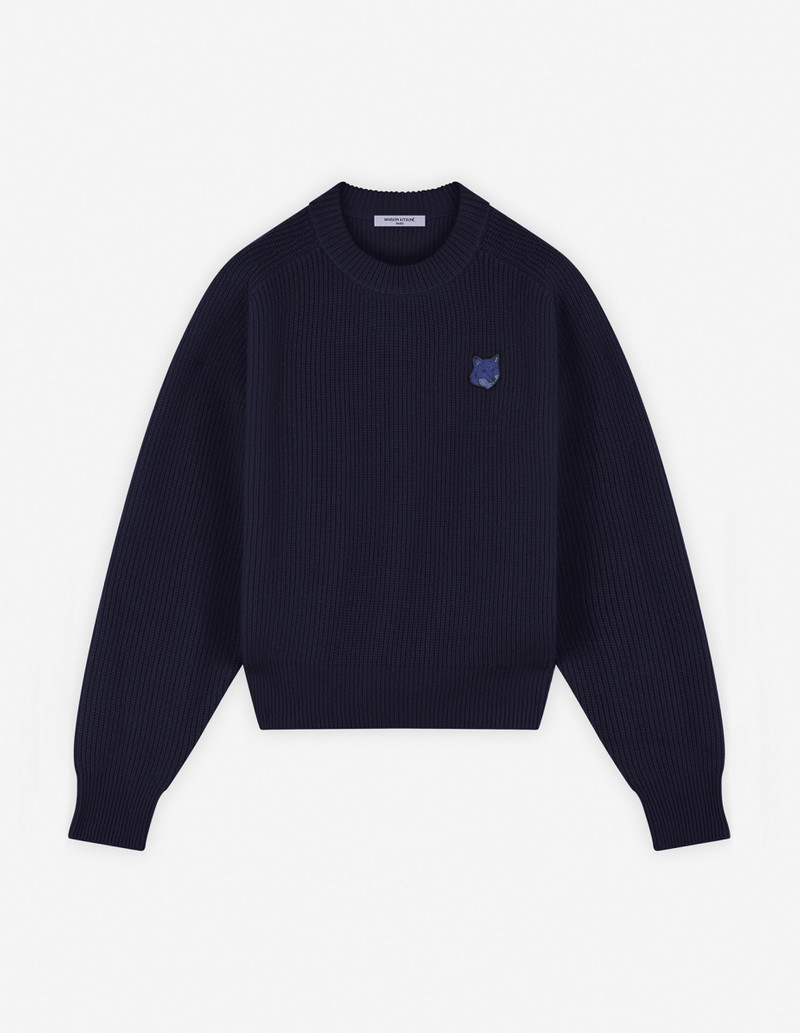 BOLD FOX HEAD PATCH COMFORT RIBBED JUMPER 1
