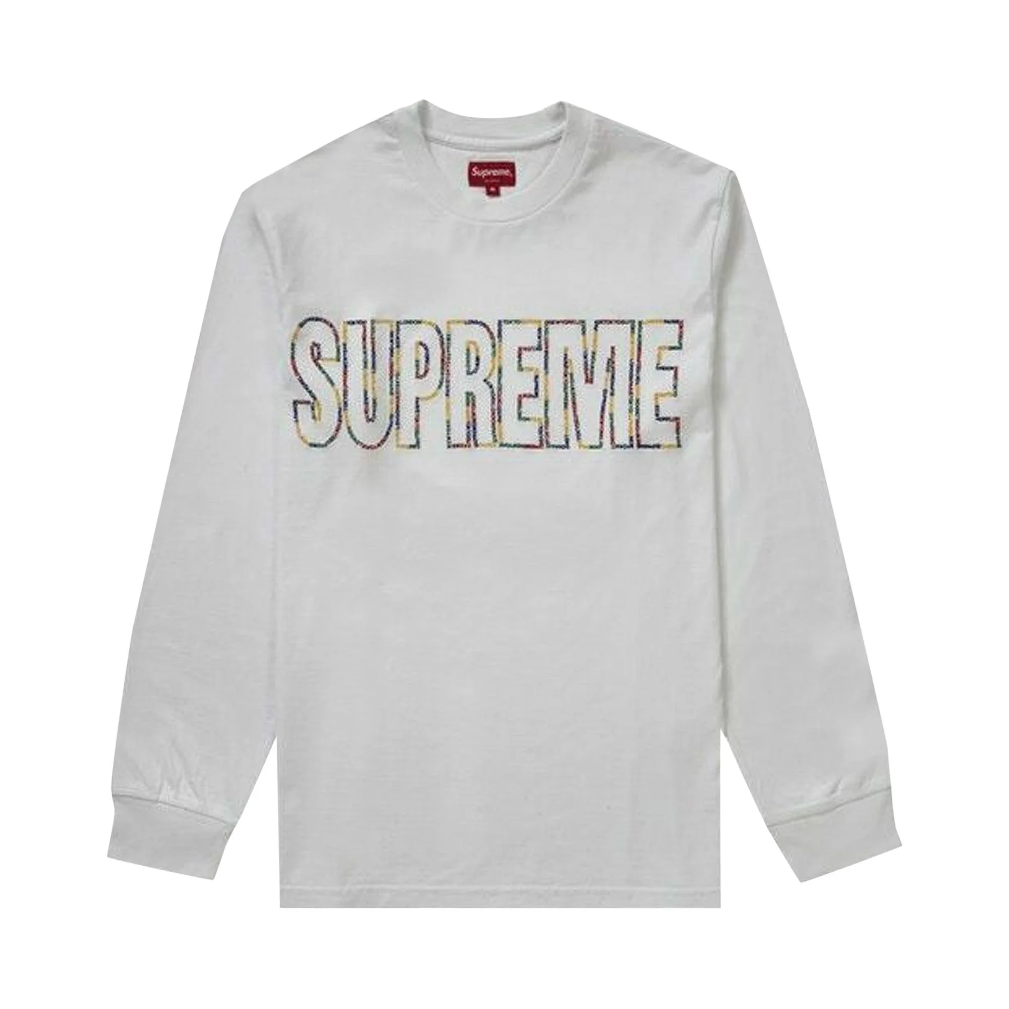 Supreme International Long-Sleeve Tee 'White' - 1