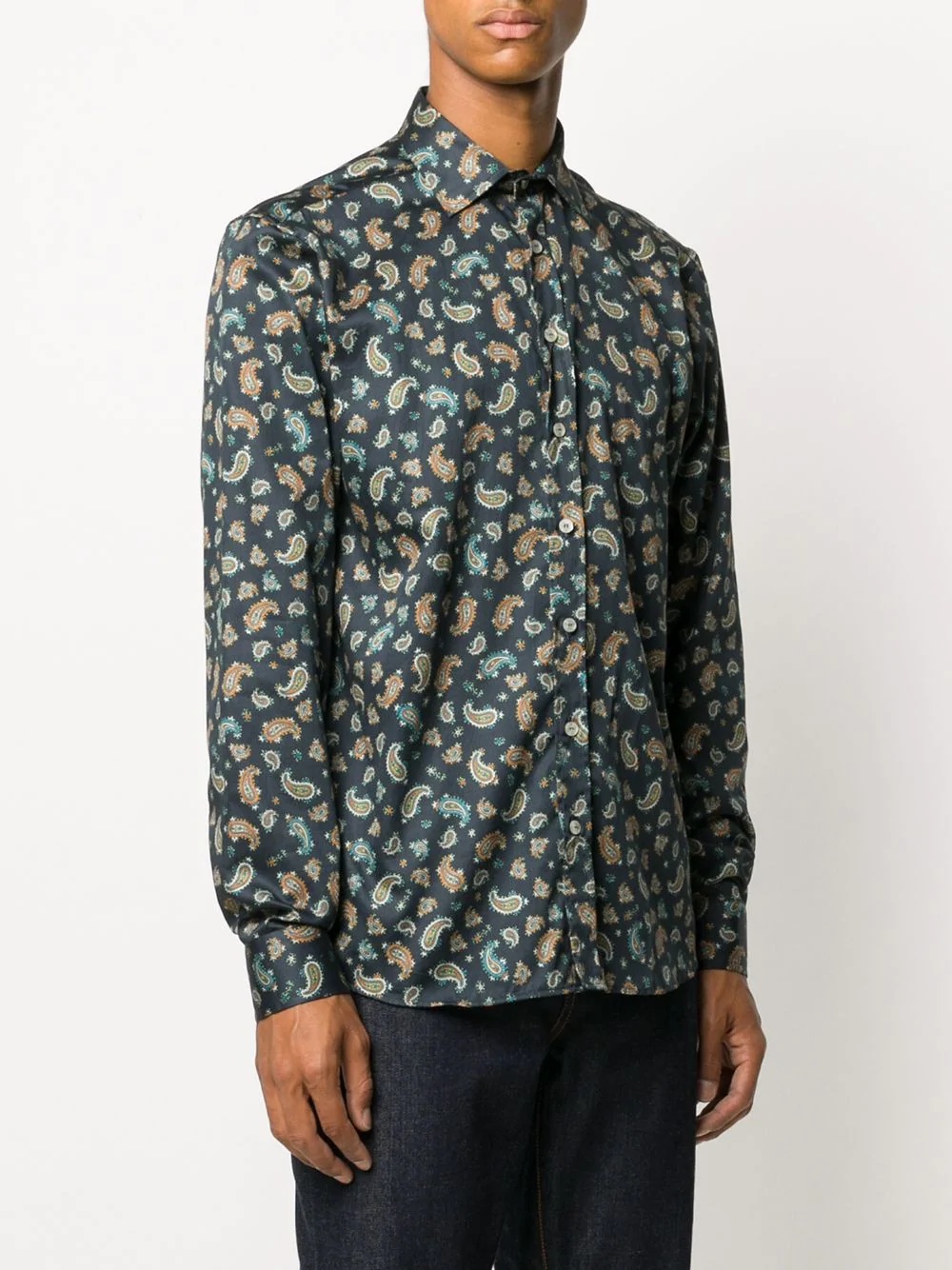 paisley print tailored shirt - 3