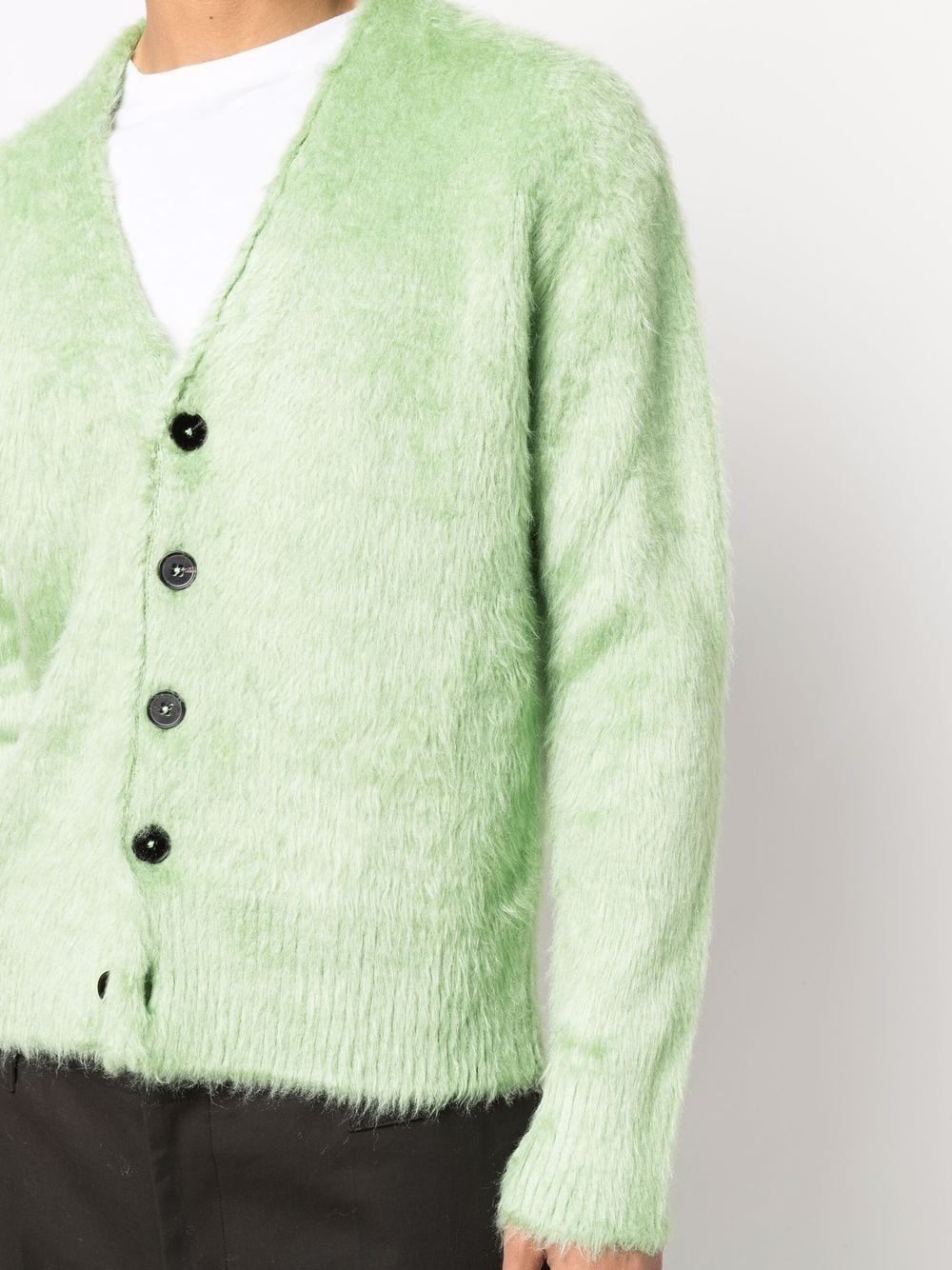 textured-knit silk cardigan - 5