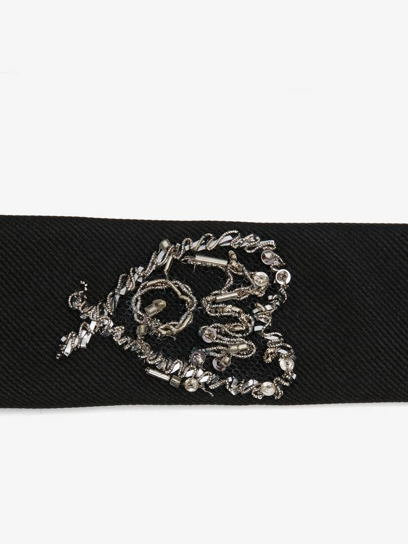 Men's Silk Tree Graffiti Tie in Black 3