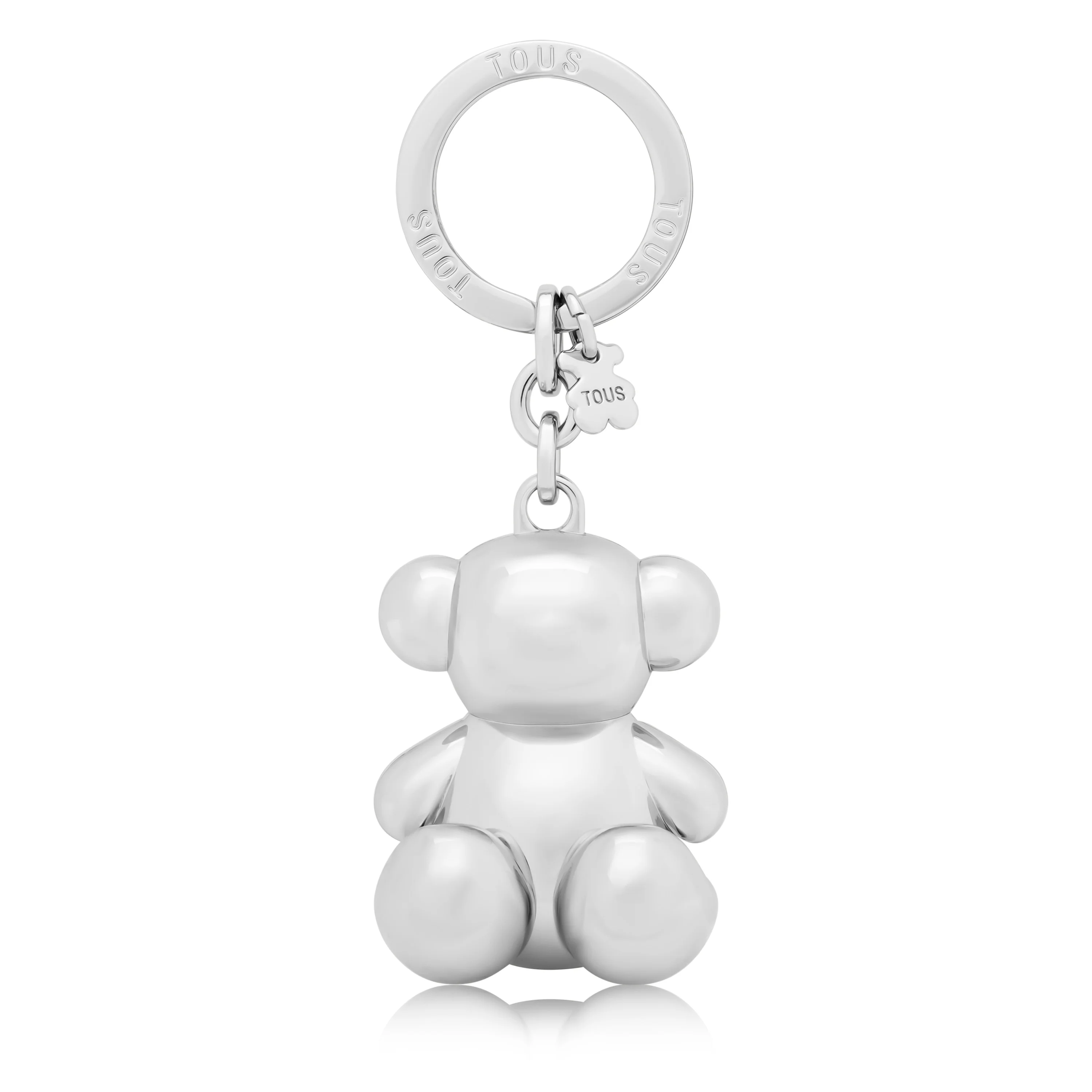 Silver-colored metal Bold Bear Key ring - 1