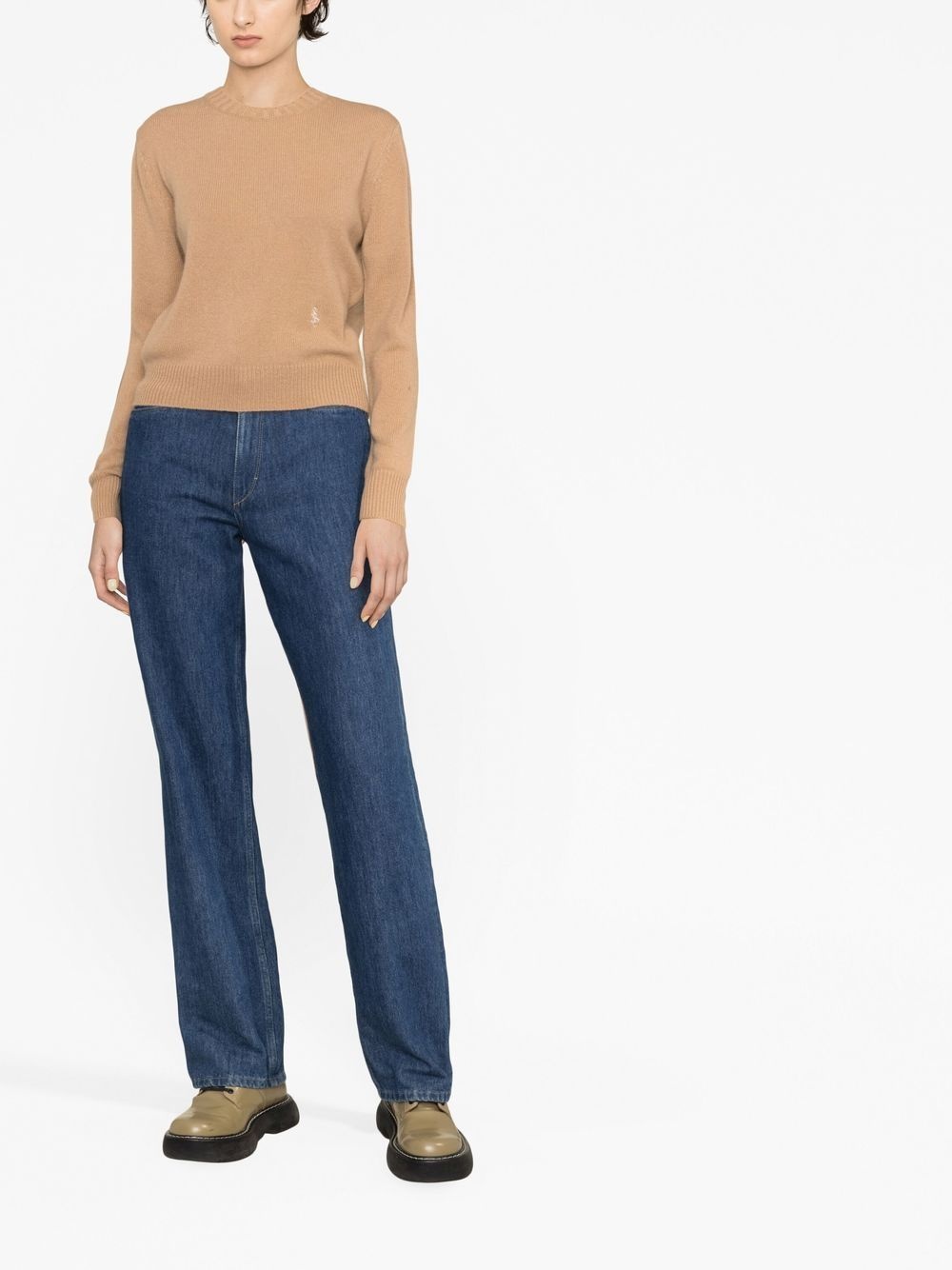 long-sleeve knitted jumper - 2