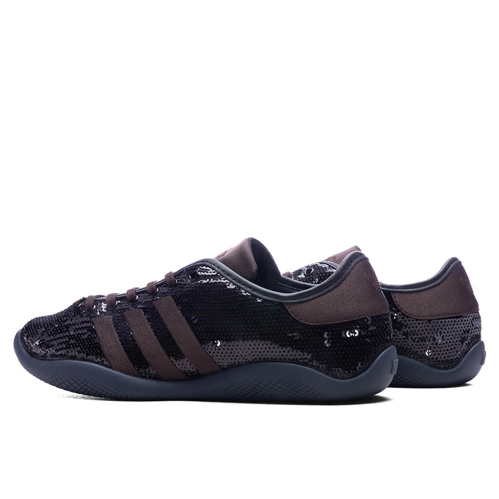 ADIDAS ORIGINALS X WALES BONNER KARINTHA SEQUIN - CORE BLACK/SILVER METALLIC/DARK BROWN - 3