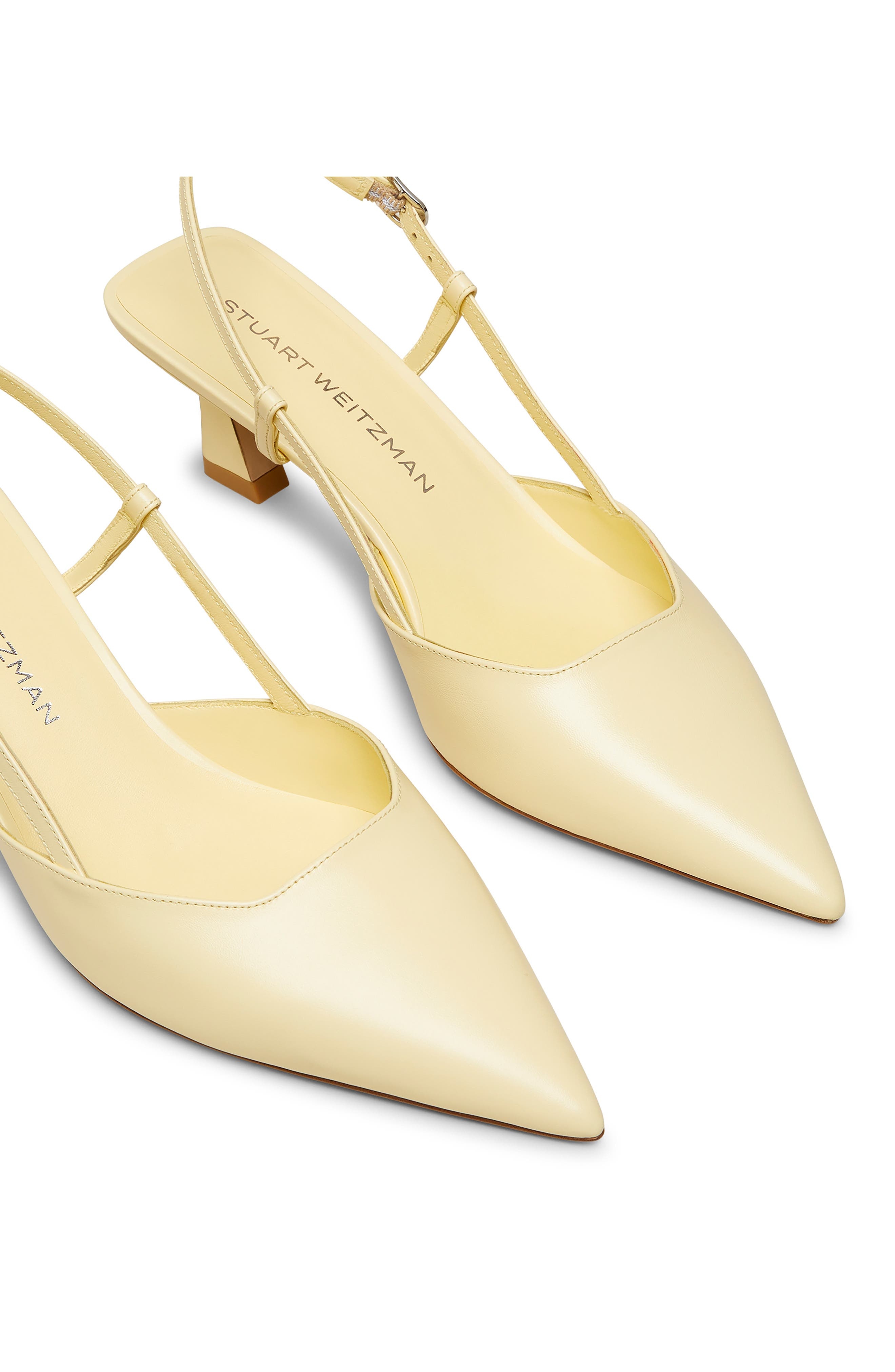 Stuart Weitzman Vinnie 50 Slingback Pump in Lemon Chiffon at Nordstrom - 4
