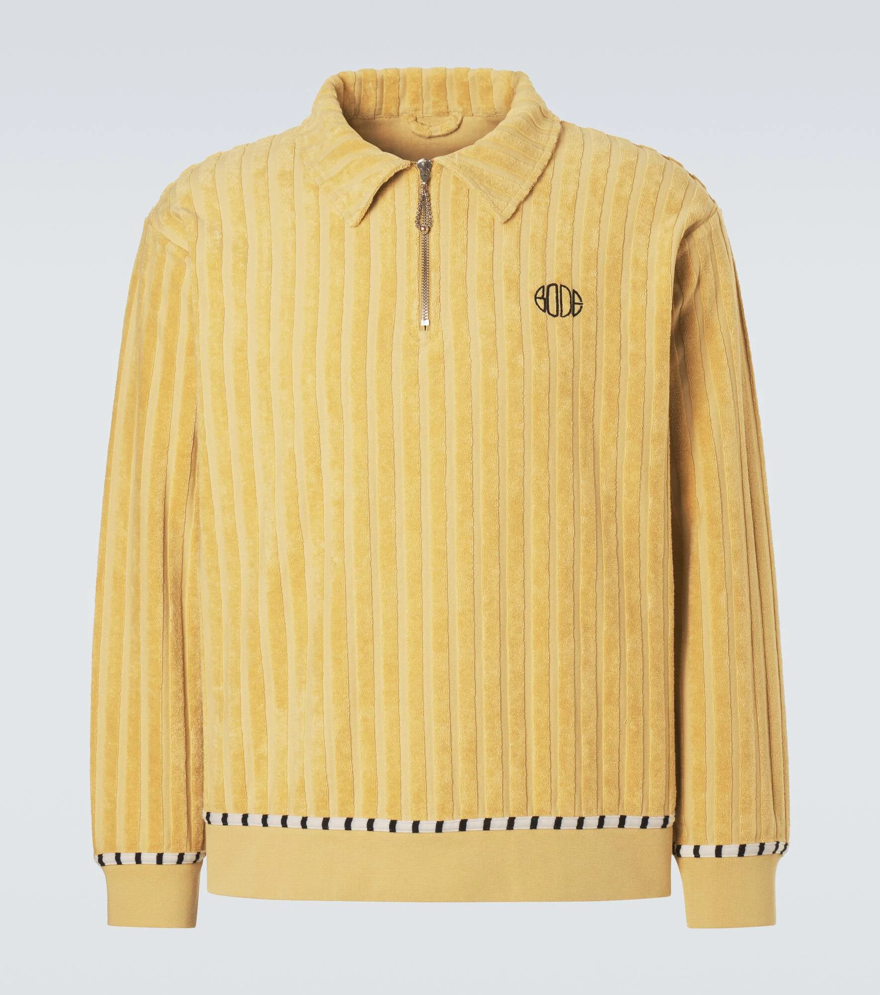 Croquet Ground terry half-zip sweater - 1