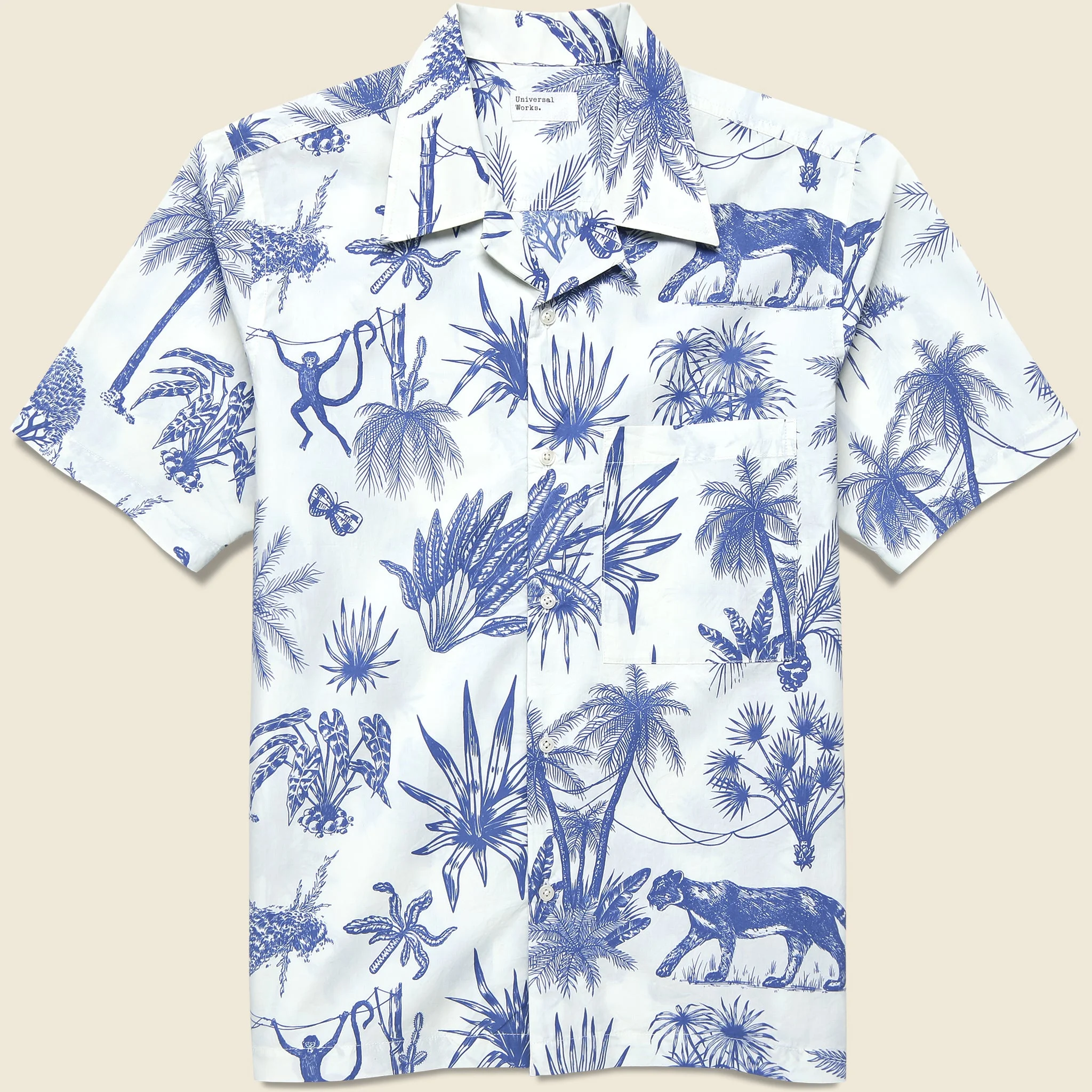 Jungle Toile Camp Shirt - White - 1