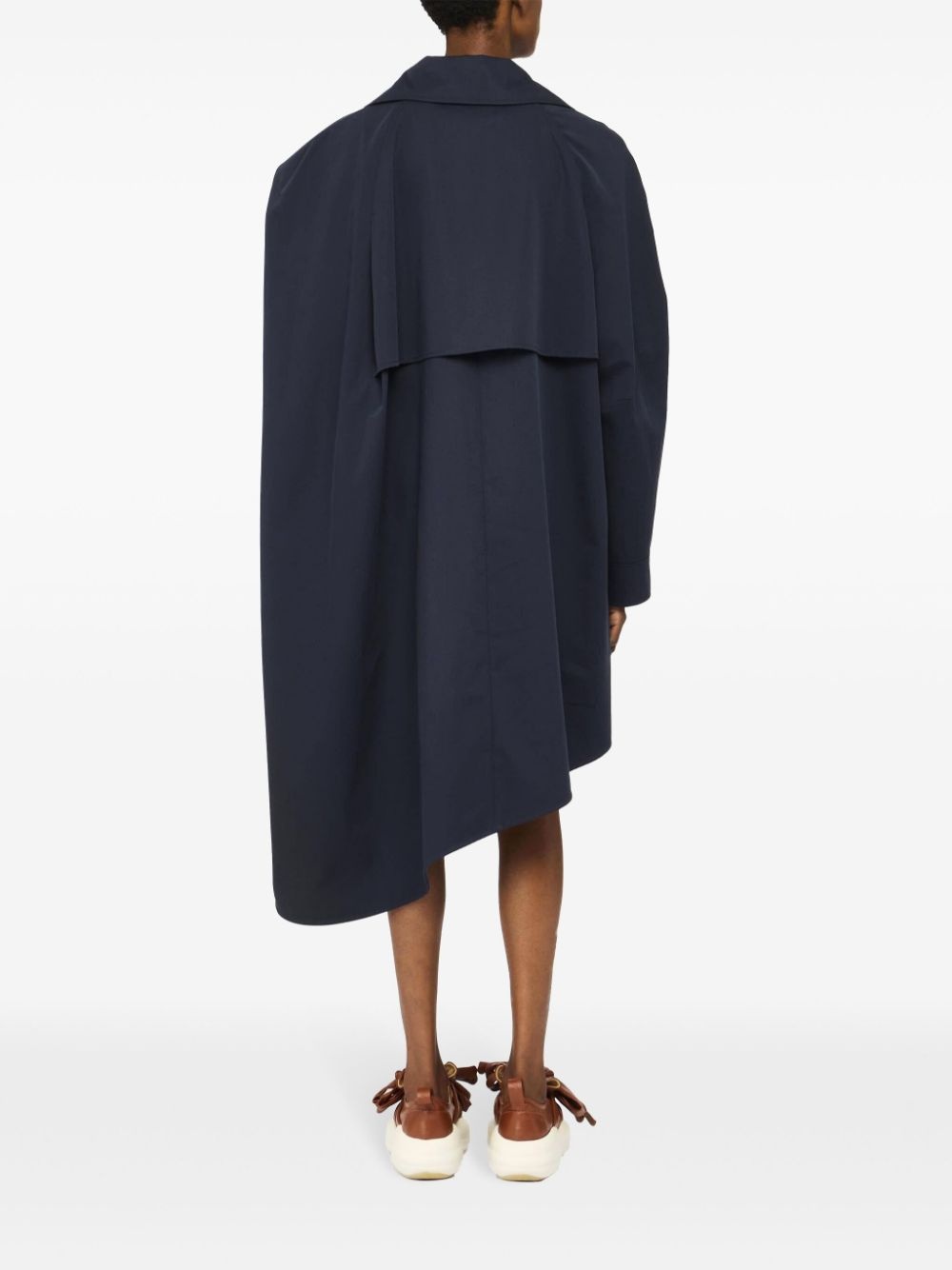 asymmetric cape coat - 4