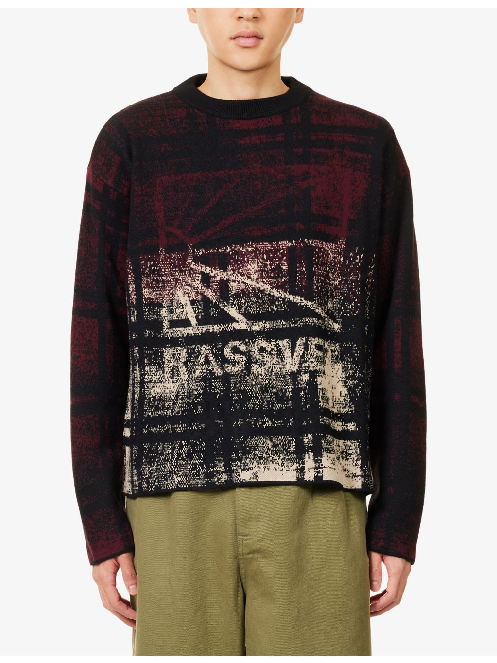 Graphic-Logo Crewneck Knitted Jumper - 3