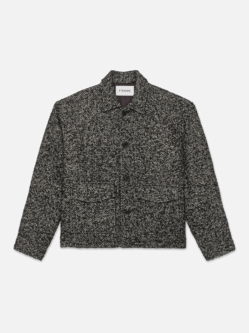 회색에 있는 Tweed trucker 재킷 - 1