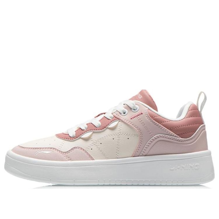 (WMNS) Li-Ning Casual Lifestyle Skate Shoes 'Pink White' AGCT406-1 - 1