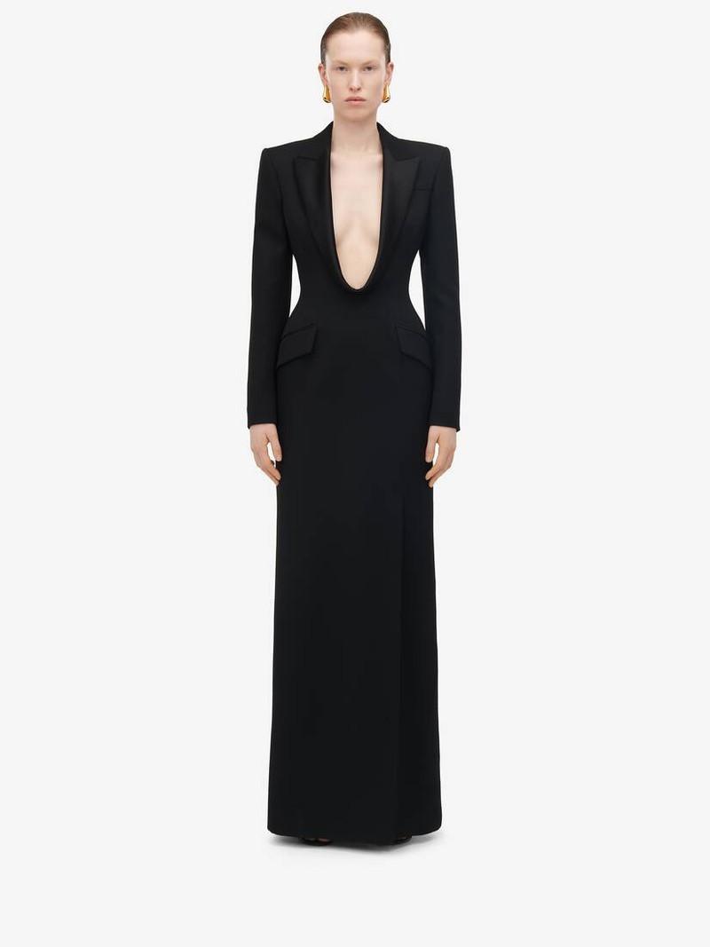 Alexander McQueen Women's Long Jacket Dress in Black - 798479QJAAC1000 |  REVERSIBLE