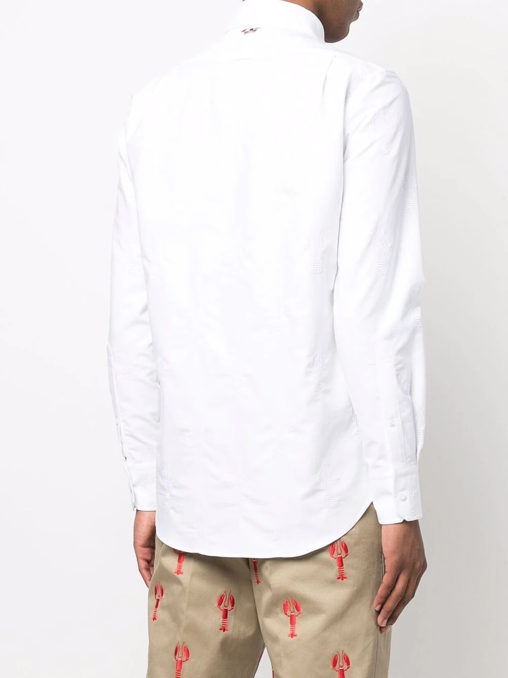 lobster-motif long-sleeve shirt - 4