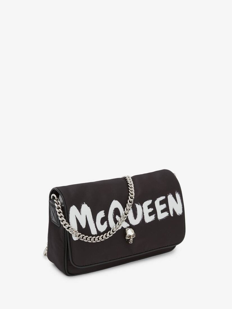 Alexander McQueen Small Skull Bag in Black/white outlook