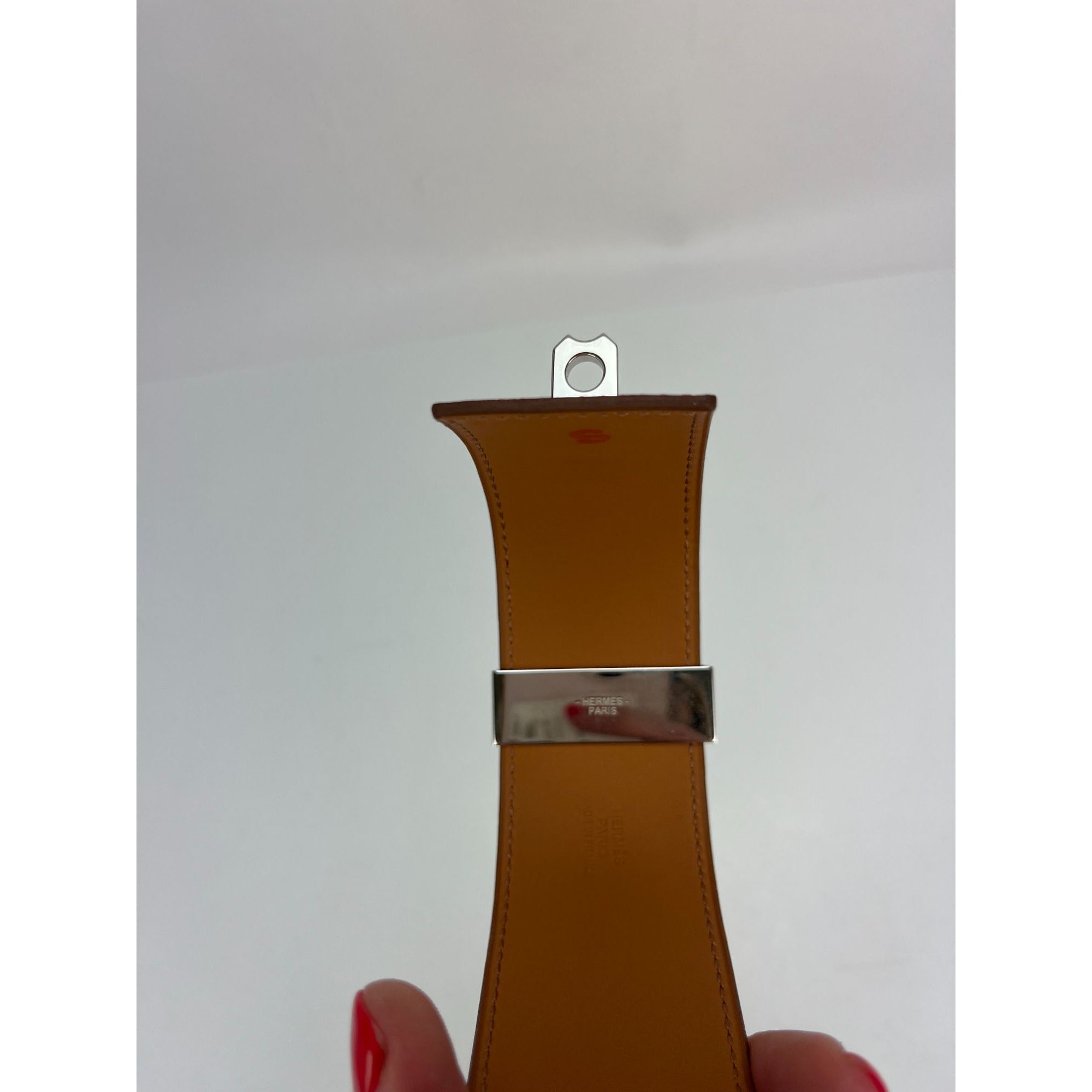 Hermes Leather COLLIER DE CHIEN CDC Rose Jaipur Epsom Bracelet - 6