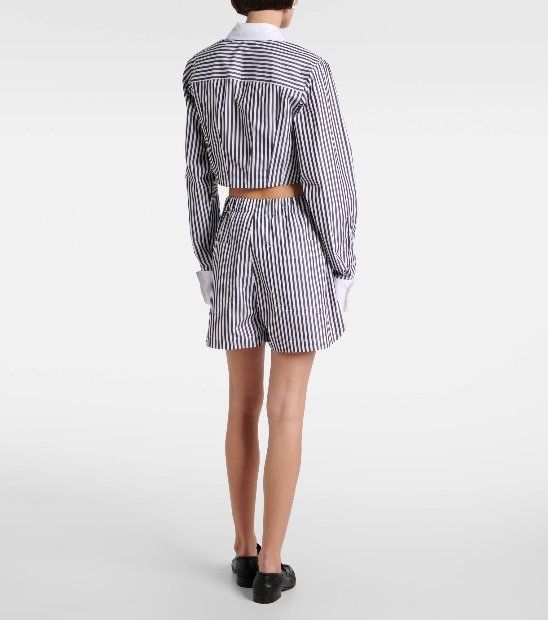 Muscari striped cotton shorts - 3