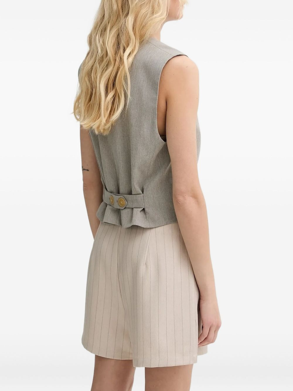 Occa buttoned sleeveless vest - 2