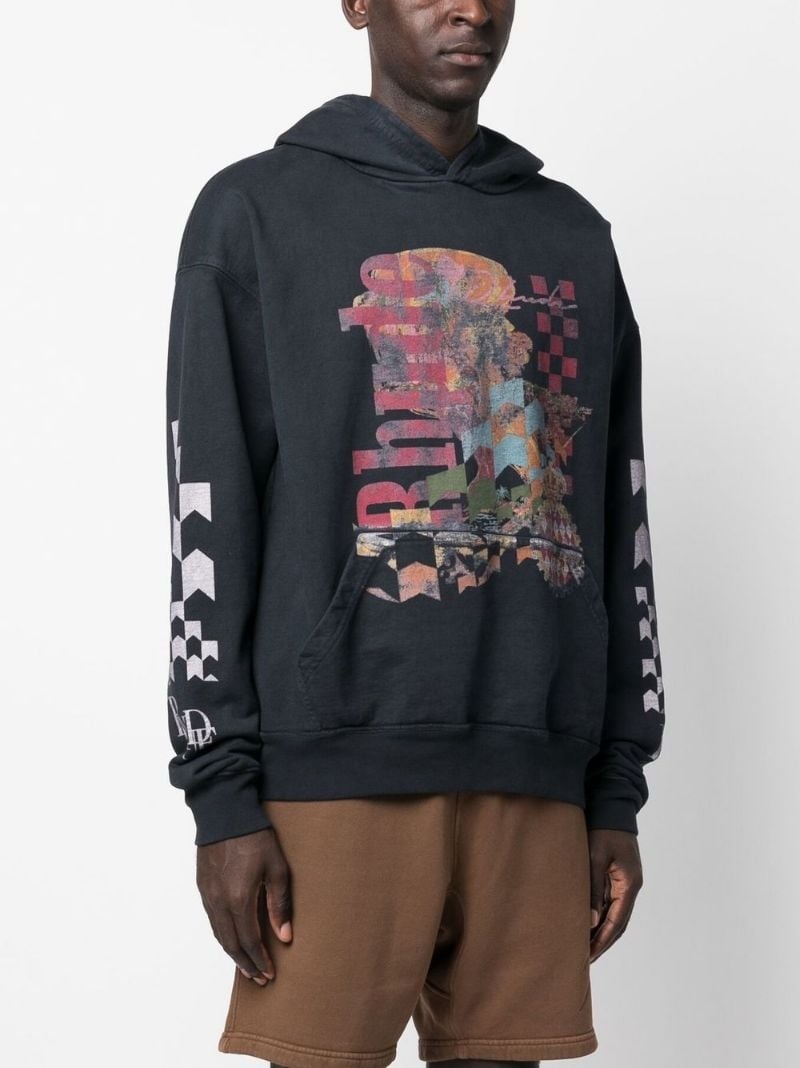 graphic-print hoodie - 3