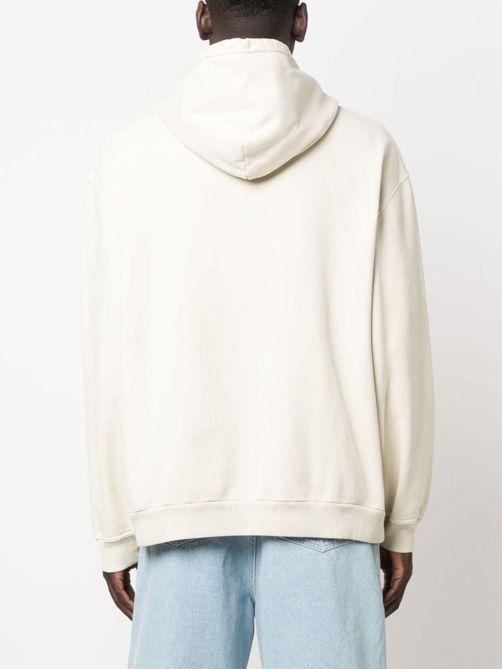logo-embroidered cotton hoodie - 5