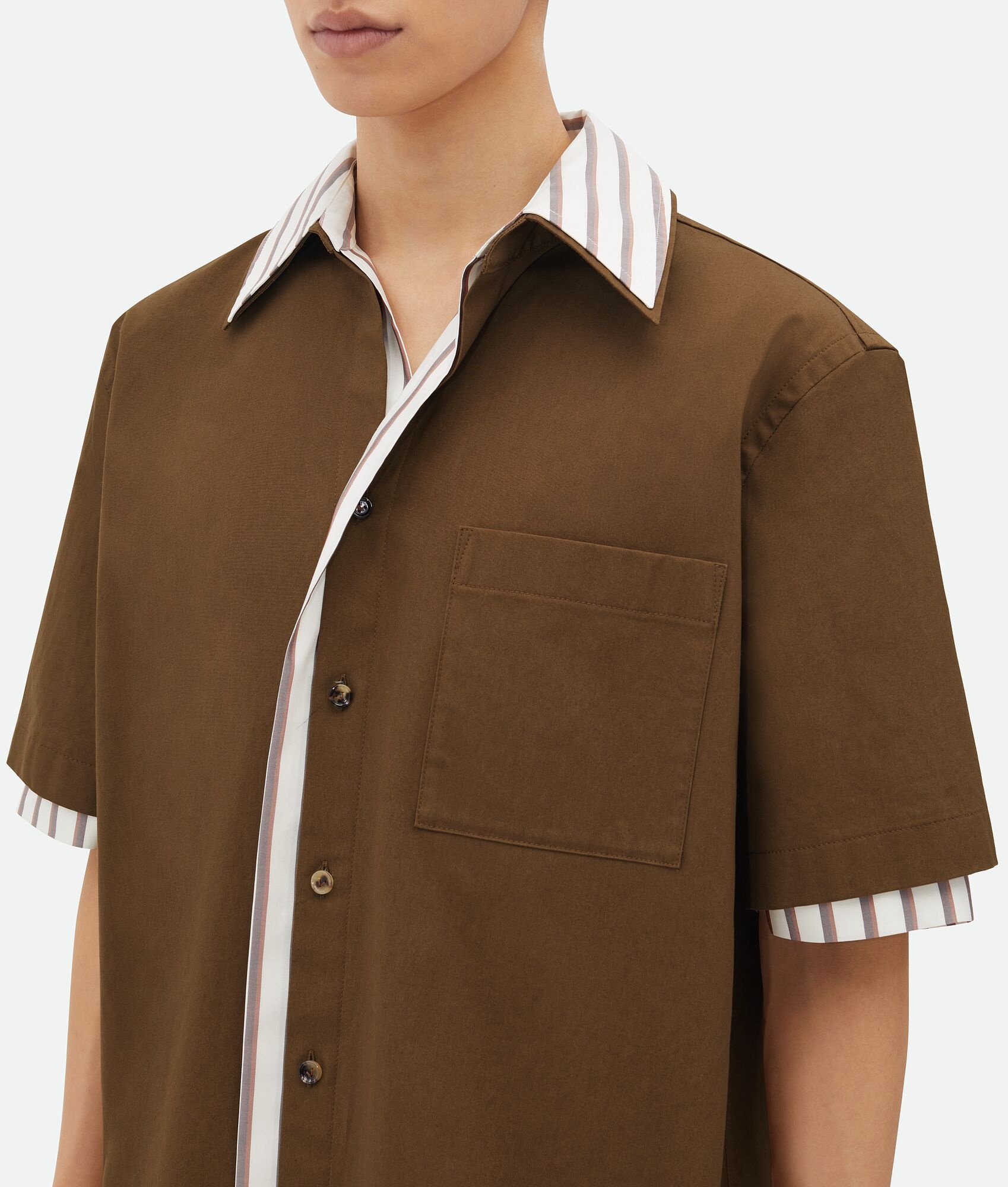 Double Layer Cotton And Silk Shirt - 4