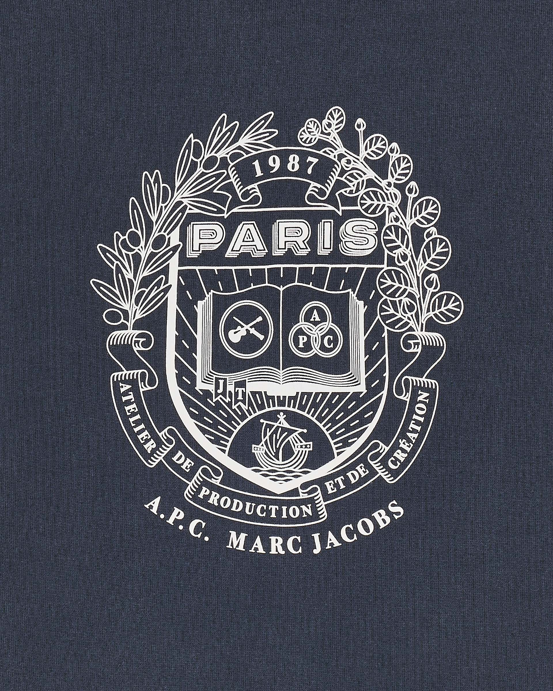 THE A.P.C. X MARC JACOBS SHRUNKEN PARIS CREWNECK - 3