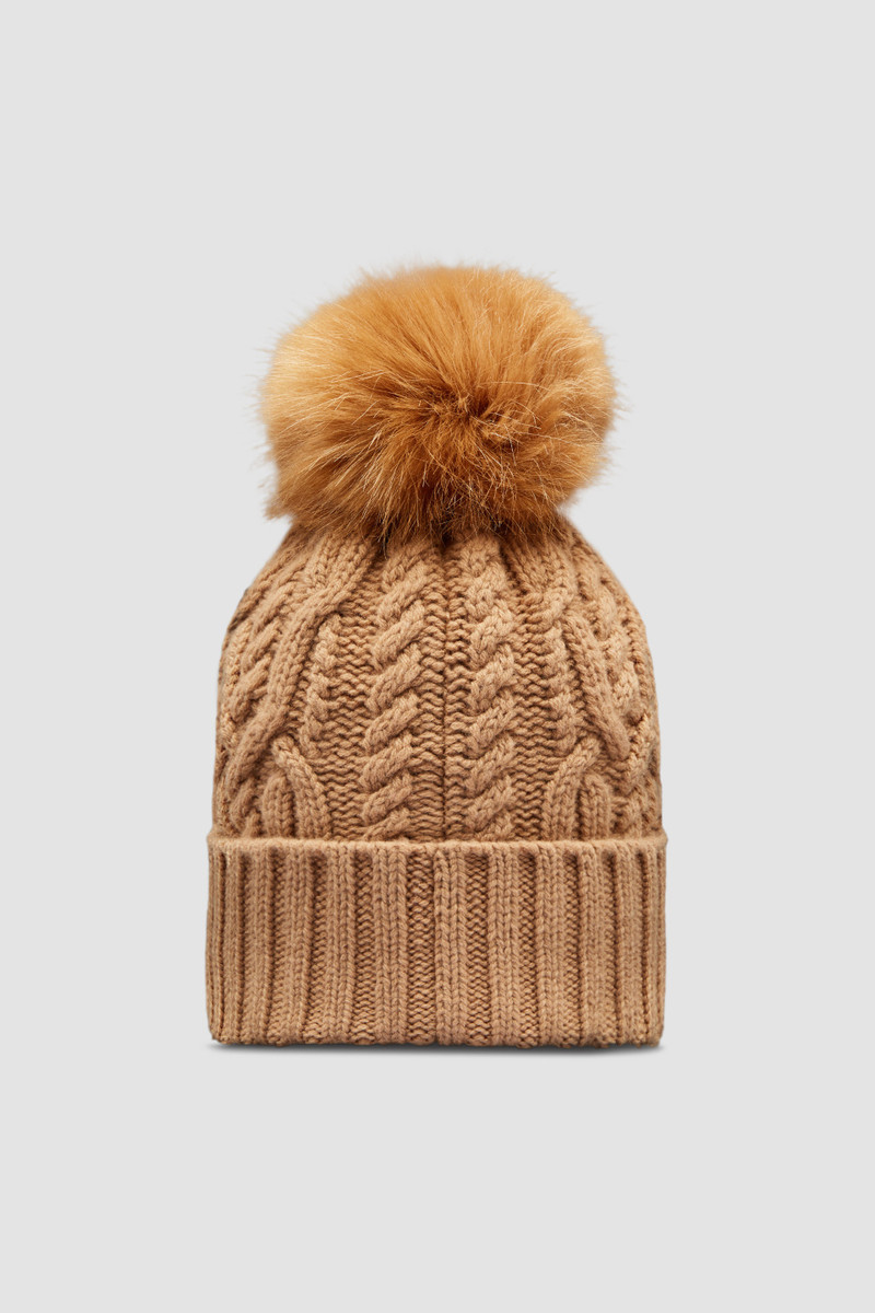 Wool & Cashmere Beanie with Pom Pom 4