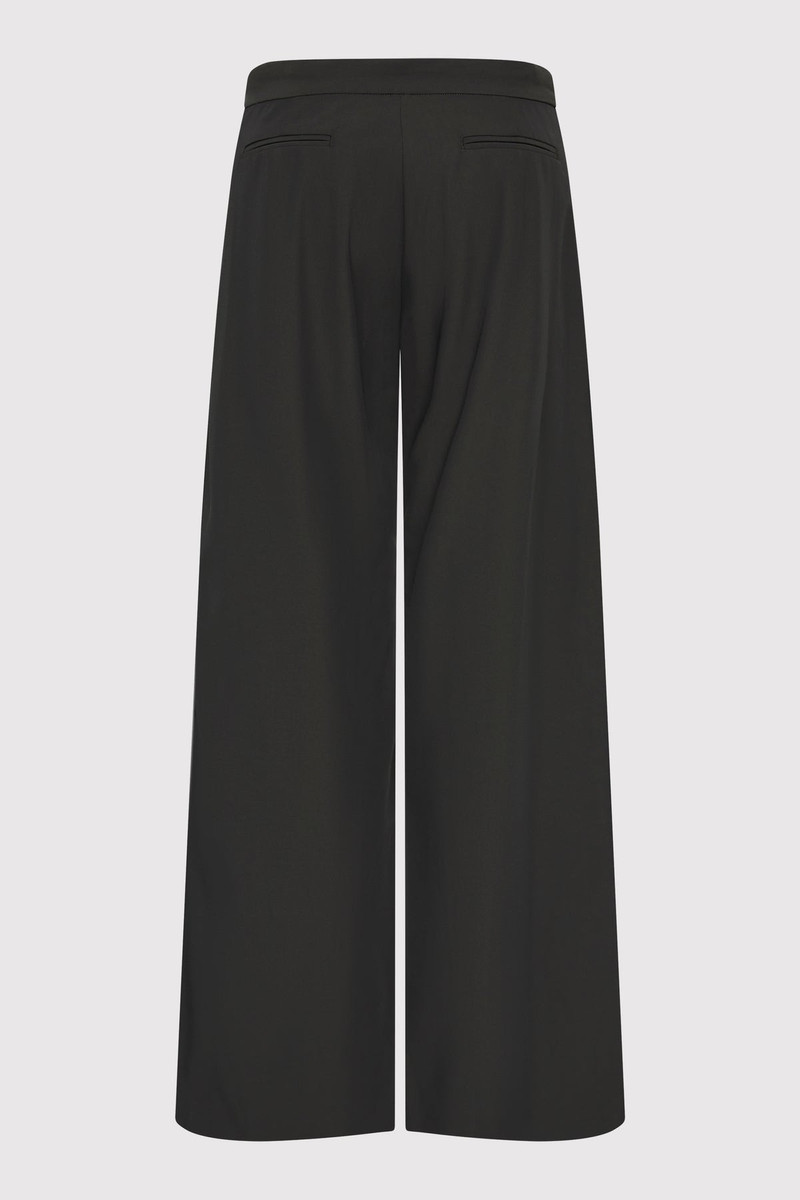 ST. AGNI Tailored Track Pants - Black Olive outlook