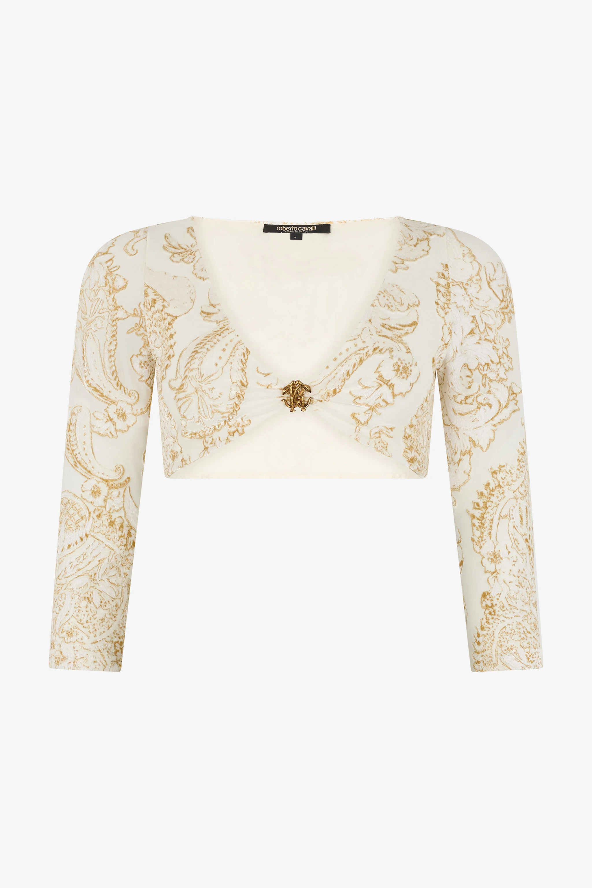 Ornamental White Print Top - 1