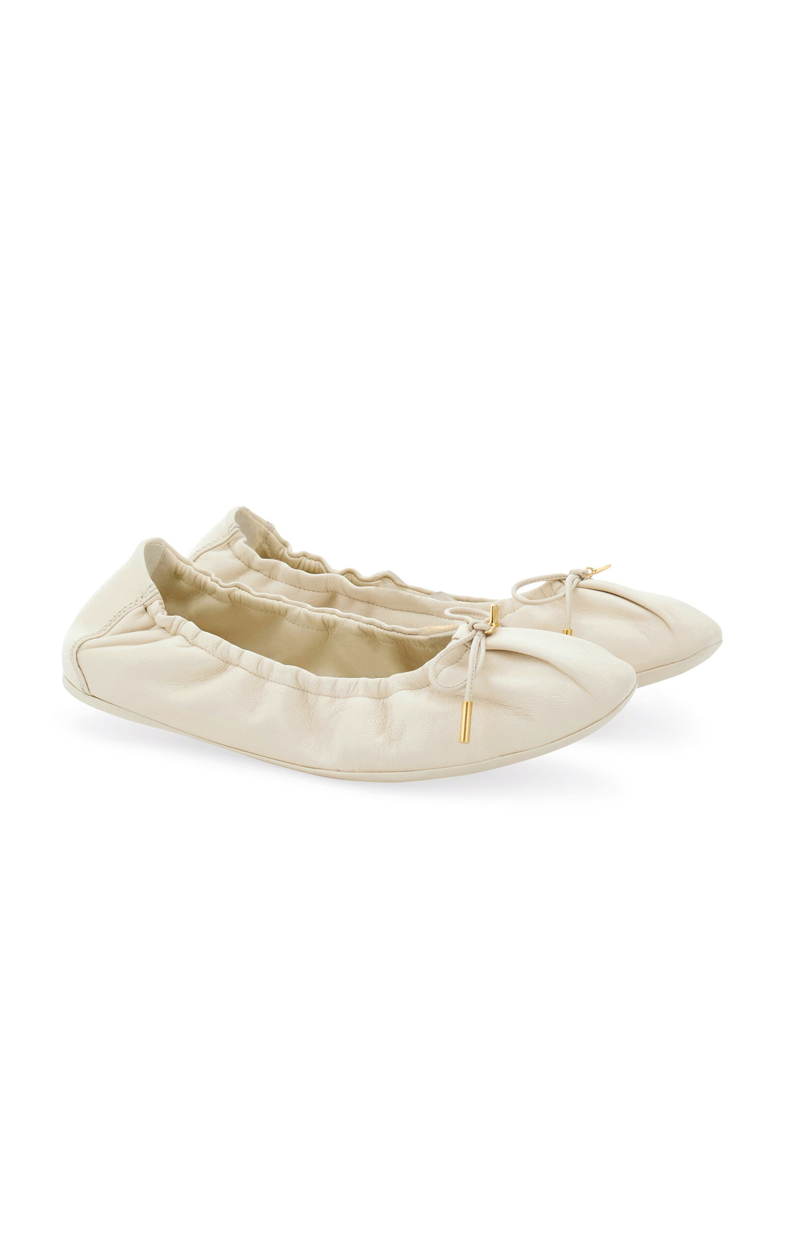 Joelle Leather Ballet Flats off-white - 1